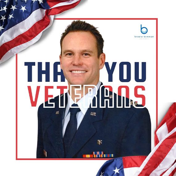 Dr. Brodie Bowman of Brodie Bowman Orthodontics in his United States Air Force dress uniform